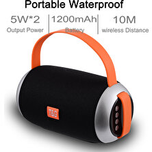 Humble Mini Taşınabilir Kablosuz Bluetooth Hoparlör Açık Su Geçirmez Şarj Edilebilir Stereo Soundbar Hoparlör Radyo Tf Mp3 (Yurt Dışından)