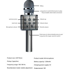 Humble Kablosuz Mikrofon Karaoke Ev Için Kullanışlı Mikrofon Ktv Dış Mekan Partisi Her Zaman Her Yerde Şarkı Söylemek (Siyah) (Yurt Dışından)