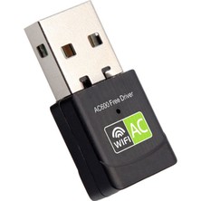 Humble Ücretsiz Sürücü USB Wifi Adaptörü 600 Mbps Wifi Adaptörü Anten USB Ethernet Pc Wi-Fi Adaptörü Lan Wifi Dongle Ac Wifi Alıcısı (Yurt Dışından)