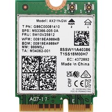 Humble AX211NGW Wifi 6e M.2 Anahtar E Cnvio2 Çift Bant 2.4ghz/5ghz Kablosuz Ağ Kartı 802.11AC Bluetooth 5.2 Adaptörü (Yurt Dışından)