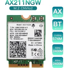 Humble AX211NGW Wifi 6e M.2 Anahtar E Cnvio2 Çift Bant 2.4ghz/5ghz Kablosuz Ağ Kartı 802.11AC Bluetooth 5.2 Adaptörü (Yurt Dışından)