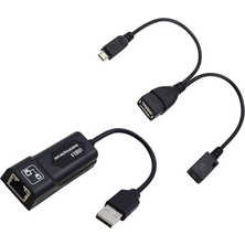 Humble Mirco Otg'li USB 2.0 - RJ45 Adaptörü USB 2.0 Adaptör Kablosu 3 Veya Stick Gen 2 Için Lan Ethernet Adaptörü (Yurt Dışından)