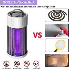Humble Sivrisinek Lambası, USB Elektrikli Böcek Öldürücü 360°UV Sinek Zapper, Yatak Odası Otel Için Taşınabilir Böcek Işığı Kapalı ve Açık (Yurt Dışından)