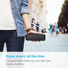Humble Taşınabilir 12W Stereo Bluetooth 5.0 Hoparlör Süper Bas Ipx7 Su Geçirmez 24 Saat Oynatma Süresi Kablosuz Stereo (Siyah) (Yurt Dışından)