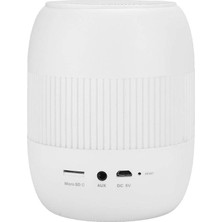 Humble Bluetooth Hoparlör, Taşınabilir 2000 Mah Temas Kontrollü LED Renkli Gece Işığı Lambası Müzik Akıllı Telefon/tablet/dizüstü Bilgisayar Için Gürültü Önleyici Mikrofon ile (Beyaz) (Yurt Dışından)