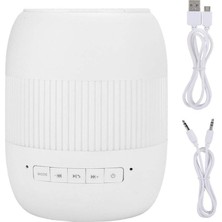 Humble Bluetooth Hoparlör, Taşınabilir 2000 Mah Temas Kontrollü LED Renkli Gece Işığı Lambası Müzik Akıllı Telefon/tablet/dizüstü Bilgisayar Için Gürültü Önleyici Mikrofon ile (Beyaz) (Yurt Dışından)