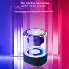 Humble Manyetik Bağlanabilir Tabanlı Taşınabilir Bluetooth Gerçek Kablosuz Hoparlörler LED Işıklı Şeffaf Bluetooth Hoparlör (Yurt Dışından)