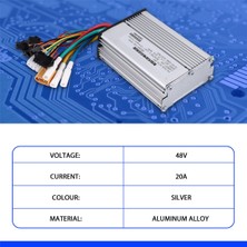 Humble 48 V 20A Alüminyum Alaşımlı Elektrikli Scooter Motor Kontrol Cihazı Scooter Yedek Aksesuar Parçaları 10 Inç Kugoo M4,1 Adet (Yurt Dışından)