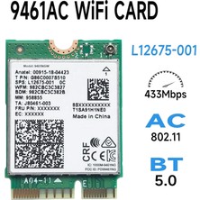 Humble 9461NGW Wifi Kartı Için Ac 9461 2.4g/5g Çift Bant 802.11AC M2 Anahtar E Cnvı Bluetooth 5.0 Kablosuz Adaptör (Yurt Dışından)