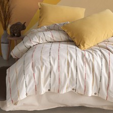 Macas Home Iris  Pamuklu Yıkamalı Ipliği Boya Vintage Çift Kişilik Nevresim Takım 200*220 Irsckt
