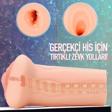 Lovex Ten Dokusunda Suni Vajina Gerçekçi Silikon Yapay El Vajinası 14 cm Realistik Takma Erkek Mastürbatör