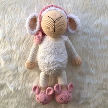 Özene Bezene Uykucu Kuzu Örgü Uyku Arkadaşı Oyuncak  (Amigurumi)