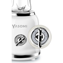 Yasomi BL019 Retro Smoothie Blender Beyaz(Yasomi Türkiye Garantili )