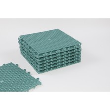 Gerçek Trend Plastik Kırılmaz Yer Karosu Zemin Kaplaması Yeşil Yeşil 1 M2 ( 16 Adet ) 25 x 25 cm