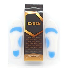 Exxen Ark Takviyeli Taban Düşüklüğü Düz Taban Içe Basma Destekli Anatomik Silikon Ayakkabı Tabanlığı