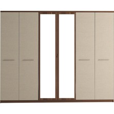 Kelebek Senta 6 Kapaklı Dolap