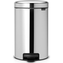 Brabantia Çöp Kovası Newicon Brillant Steel Pedallı Çöp Kutusu 12LT 113581