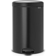 Brabantia Çöp Kutusu 20 Litre Newicon Pedallı Mat Siyah 114106