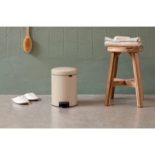 Brabantia Çöp Kutusu 3 Litre Newicon Pedallı Mat Bej 149887