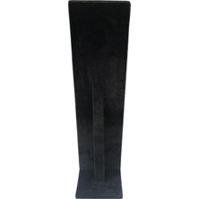 Özer Kutu Kolye & Zincir Standı Ayaklı Siyah Süet 40 cm