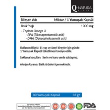 Q Natura Series Omega 3 Premium 30 Softgell Kapsül