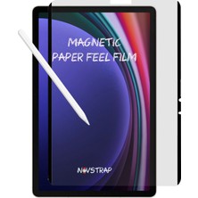 Novstrap Samsung Galaxy Tab S9 11" SM-X710 ile Uyumlu Mıknatıslı Tak Çıkar Paper Like Ekran Koruyucu