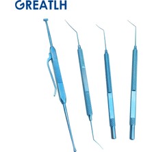 Restoratör 0.5mm Oftalmik Iris Restoratör Mikro Kanca Probu Oftalmik Titanyum Çift Başlı Çekirdek Bölme Bıçağı Oftalmik Aletler (Yurt Dışından)