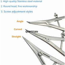 Titanyum Düz Castroviejo Kaliper 20MM Vida Ayarı Kaliper Oftalmik Cerrahi Alet (Yurt Dışından)