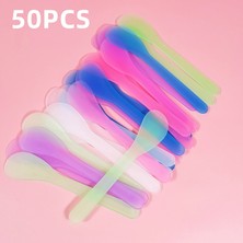 Pembe 50 Adet Yüz Maskesi Çubukları Kozmetik Spatula Kepçe Dıy Yüz Maskesi Kaşık Güzellik Makyaj Çubukları Çamur Karıştırma Araçları Cilt Bakımı Güzellik Aracı (Yurt Dışından)
