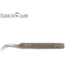 ST12TWEEZERS1PCS 100% Hakiki Vetus St Serisi Paslanmaz Çelik Kaş Cımbız Yanlış Kirpik Uzatma Araçları Endüstriyel Anti-Statik Cımbız (Yurt Dışından)