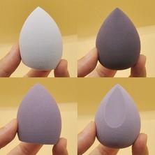 4 Adet Mor Hiçbir Kutu 3/4 Adet Makyaj Süngeri Blender Güzellik Yumurta Kozmetik Puf Vakıf Süngerleri Toz Puflar Kadın Makyaj Aksesuarları Güzellik Araçları (Yurt Dışından)