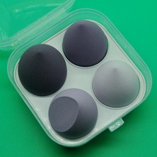 4 Adet Mor Hiçbir Kutu 3/4 Adet Makyaj Süngeri Blender Güzellik Yumurta Kozmetik Puf Vakıf Süngerleri Toz Puflar Kadın Makyaj Aksesuarları Güzellik Araçları (Yurt Dışından)