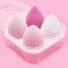 4 Adet Mor Hiçbir Kutu 3/4 Adet Makyaj Süngeri Blender Güzellik Yumurta Kozmetik Puf Vakıf Süngerleri Toz Puflar Kadın Makyaj Aksesuarları Güzellik Araçları (Yurt Dışından)