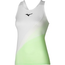 Mizuno Release Printed Tank Kadın Kolsuz Tişört Beyazyeşil