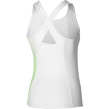 Mizuno Release Printed Tank Kadın Kolsuz Tişört Beyazyeşil