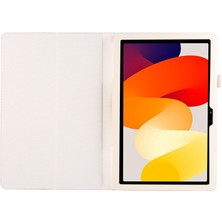 XFashion Xiaomi Redmi Pad Se Pu Deri Tablet Kılıfı Litchi Doku Iki Katlı Stand Kapağı (Yurt Dışından)