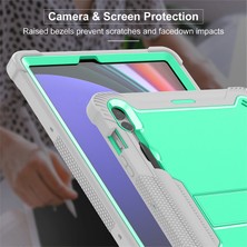 XFashion Samsung Galaxy Tab S9+ , Şok Geçirmez Silikon+ Pc Tablet Kapağı Kickstand Kutusu (Yurt Dışından)