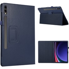 XFashion Samsung Galaxy Tab S9+ Deri Kılıf Iki Katlı Stand Tablet Koruyucu Kapak (Yurt Dışından)