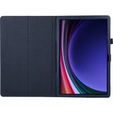 XFashion Samsung Galaxy Tab S9+ Deri Kılıf Iki Katlı Stand Tablet Koruyucu Kapak (Yurt Dışından)