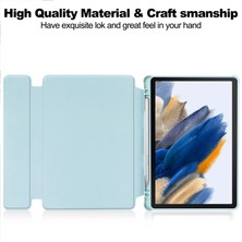 XFashion Samsung Galaxy Tab A9 Bluetooth Klavye ile Tablet Kılıfı+ Dönen Stand Pu+ Akrilik Kapak (Yurt Dışından)