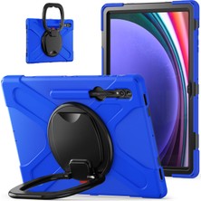 XFashion Samsung Galaxy Tab S9 Ultra X910 / S8 Ultra X900 / X906 Pc+ Silikon Tablet Kılıf Bırak-Kötü Döndürme Kickstand Kapak (Yurt Dışından)