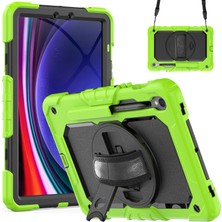 XFashion Samsung Galaxy Tab S9 (X710 / X716B / X718U) Pc+Silikon Kickstand Case Anti-Drop Tablet Kapağı Pet Ekran Filmi ile (Yurt Dışından)