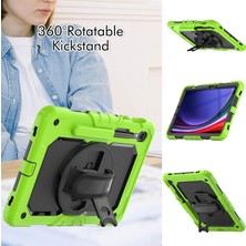 XFashion Samsung Galaxy Tab S9 (X710 / X716B / X718U) Pc+Silikon Kickstand Case Anti-Drop Tablet Kapağı Pet Ekran Filmi ile (Yurt Dışından)