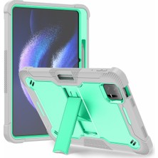 XFashion Xiaomi Pad 6 / Pad 6 Pro Kickstand Tablet Kapağı Silikon+ Pc Şok Geçirmez Sağlam Kılıf (Yurt Dışından)