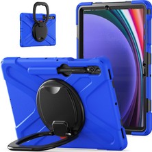 XFashion Samsung Galaxy Tab S7+ / S8+ / S9+ / S7 Fe Pc+ Silikon Koruyucu Kılıf Dönen Kickstand Serimli Tablet Kapak Tasar Tasarım (Yurt Dışından)