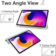 XFashion Xiaomi Redmi Pad Se Sadece Geri Başlangıç Kasası Üç Katlı Stand Tablet Kapak Kalem Yuvası (Yurt Dışından)