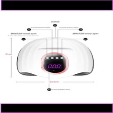 Xolo Z9 Uv LED Dijital 285W 57 LED Profesyonel Elektrik Adaptörlü Tırnak Kurutucu Protez Tırnak Kalıcı Oje Poly Gel