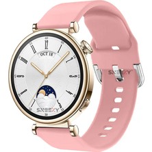 Sneezy Huawei Watch Gt4 41MM Ile Uyumlu 18MM Purelux Soft Tokalı Silikon Kordon