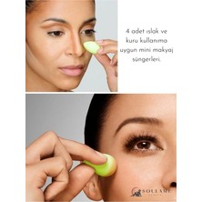 12'li Profesyonel Yüz Make Up Makyaj Sünger Seti Hediyelik Islak Kuru Kullanıma Uygun Makyaj Süngeri