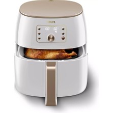 Philips Xxl 7,3 Litre Yüksek Hacim, Twin Turbostar Teknolojili Ultra Premium Airfryer Inci Beyazı - LUCİOLE BEYAZ LAMBADER HEDİYE!